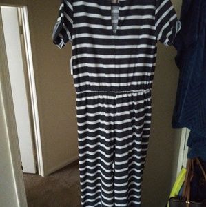 Blue and white jumper